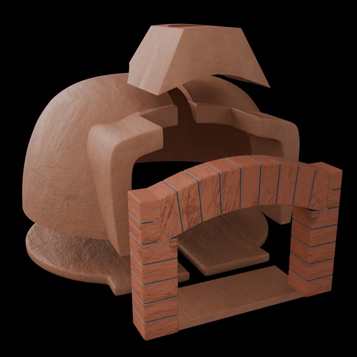 Forno a legna per la casa Mini 85 cm - immagine 5